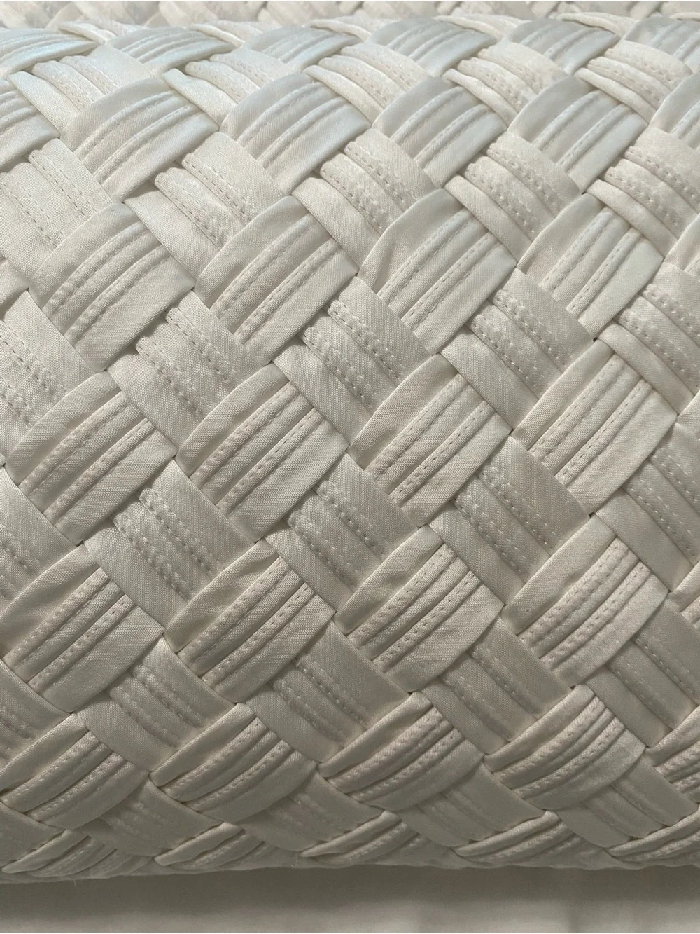SET 2 Hotel Collection Glint Basketweave Decorative Pillow, 12